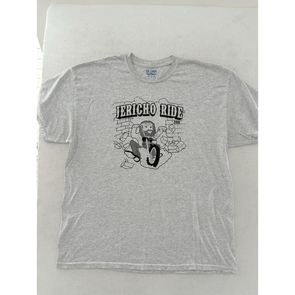 Gildan Light Gray Jericho Ride Men's Tee